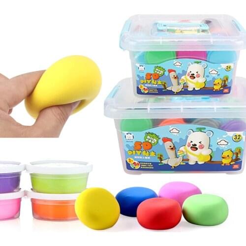 Truecolor Children ultra-light clay 24 / 32color non-toxic rubber crystal color clay space snow clay sand set