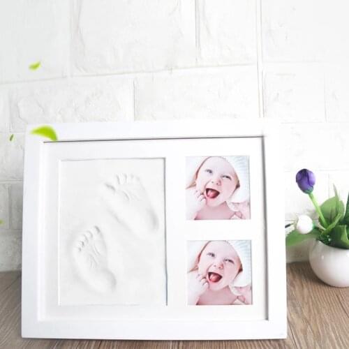Newborn Baby Footprint Kit Imprint DIY Soft Clay Inkpad Handprint Set Casting Infant Baby Non-toxic Souvenirs Gift for Baby