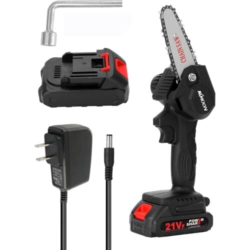 Portable Electric Chainsaw Pruning Electric Saw battery Small Wood Spliting Chainsaw Woodworking Power Tool for Garden Orchard