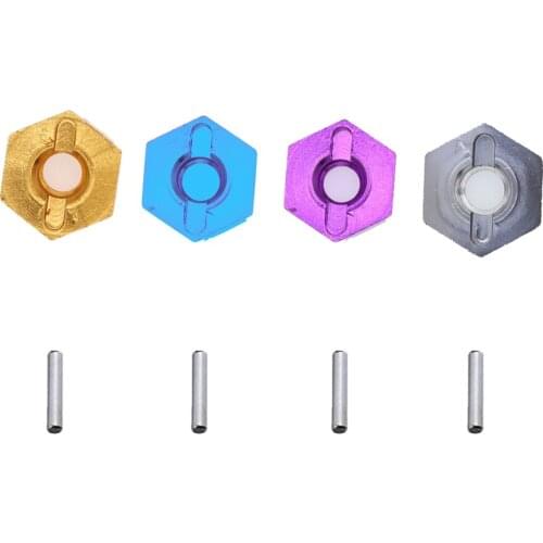 RC model 12mm Aluminum Wheel Hex Drive1/10 Hub Adaptor (4P) RC Model Car Parts RC car blue Gold Silver purple rccar 1:10 parts