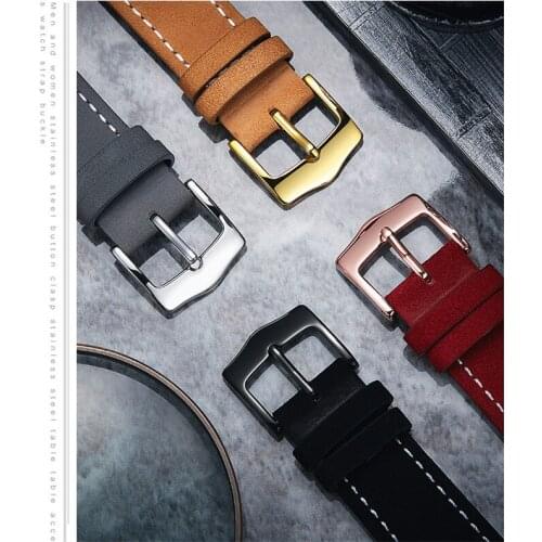 Replacement Clasp Steel Watch Pin Buckle for Watch Strap Band Polished Clasp Curved Shape 10mm/12mm/14mm/16mm/18mm/20mm/22m