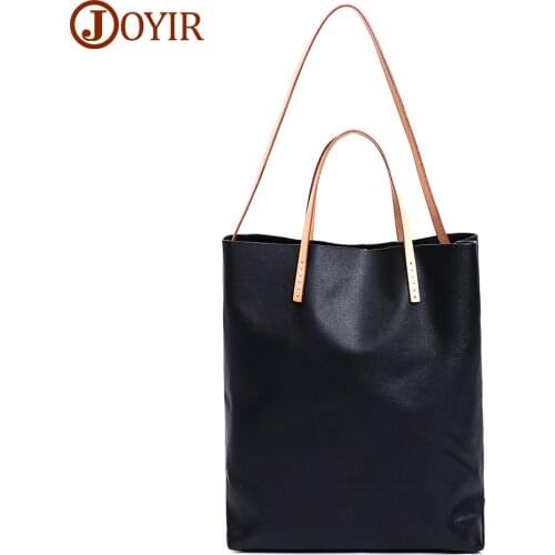 JOYIR Soft Leather Shoulder Bags Luxury Handbags Women Large Capacity Bags Cowhide Female Top Handle Bag Womens Tote