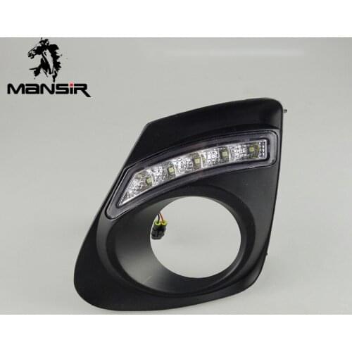 LED Daytime Running Light Daylight ABS Car DRL For Toyota Corolla 2011 2012 2013 Turning Yellow Signal headlights Auto Foglamps