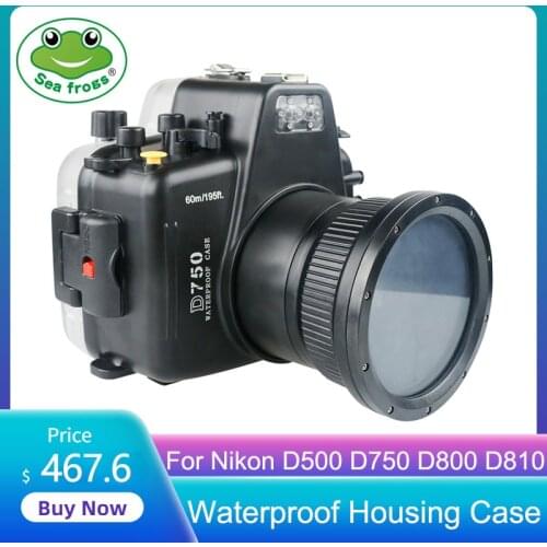 For Nikon D500 D750 D800 D810 105mm Digital Camera Diving Case Underwater Waterproof Housing Case Transparent Waterproof Cover