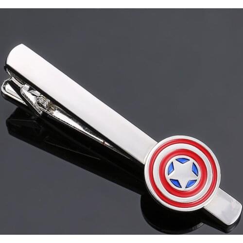 High quality Avenger superhero Tie Clip New Fashion Jewelry Pin mens wedding party clothing tie badge gift, free shipping