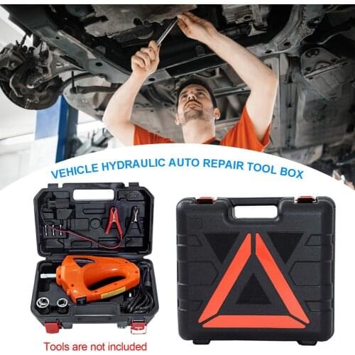 Storage Box Portable Carrying Case For Hydraulic Car Jack Kit Car Tyre Changing Tool Storage Box For Car Electric Jackhammer
