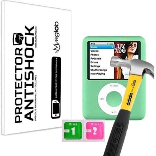 Screen protector Anti-Shock Anti-scratch Anti-Shatter compatible with Apple iPod Nano 3