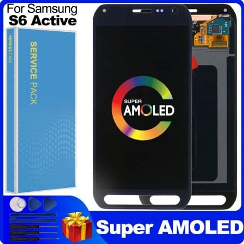 Original Super AMOLED 5.1'' LCD For Samsung Galaxy S6 Active G890 G890A LCD display Touch Screen Digitizer Assembly Replacement