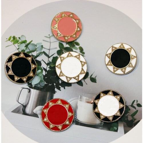 10Pcs Diamond pearl 23mm button Metalen Decoratieve Knop Jas Parel Legering Hoge-Voet Gesp Diy Kleding Accessoires