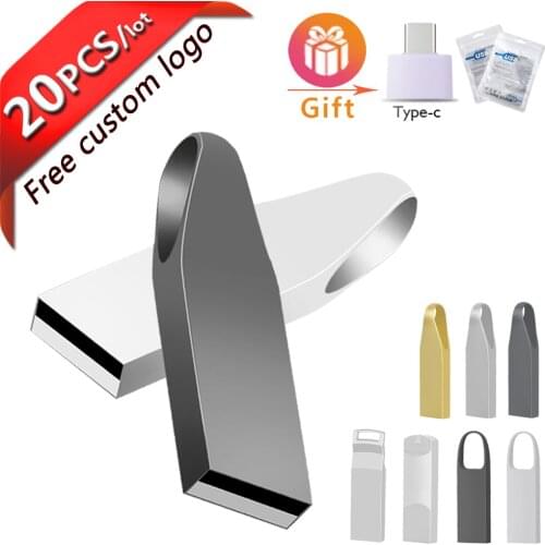 20PCS /LOT USB Flash Drive 64GB Pen Drive 32GB 16GB 8GB 4GB USB Flash Pendrive Memory USB Stick 64 gb 256 gb cle usb disk