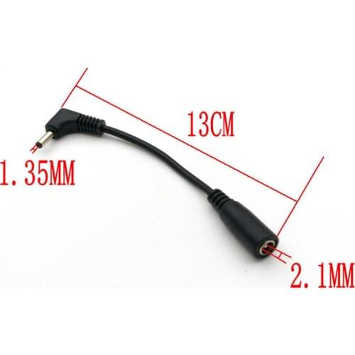 20PCS lot dc 5.5MMX2.1MM TO 3.5mmx1.35mm MALE 13cm SHRAPNEL CENTER