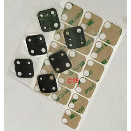 20PCS Rear Back Main Camera Glass Lens With Sticker Repair Part For Realme 6 Pro 7 7i C1 C2 C3 X2 X50 Pro C11 C12 C15 C17