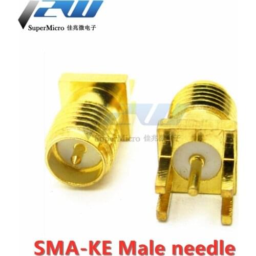 5pcs/lot RF Connector SMA-KHD SMA-KE External Screw Inner Pins All Copper Plated Gold