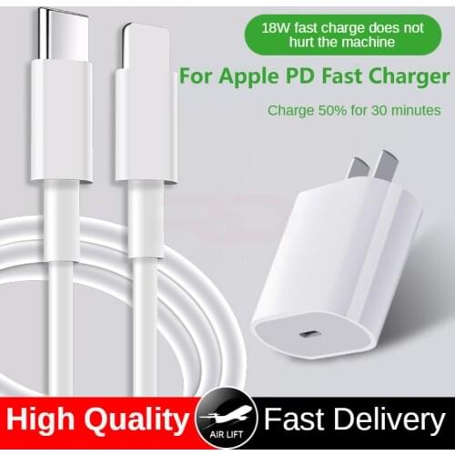 For apple usb c charge power adapter18W PD 3.0 Charger USB Type C US EU Adapter For iPhone 11 pro X Fast Charging Power Type-C