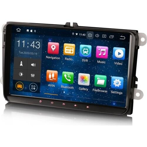 9" Android 10.0 OS Car Multimedia GPS Radio System Player for Volkswagen Lavida 2011-2012 & Passat 2005-2014 & Sharan 2010-2014