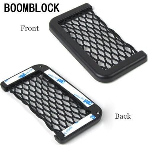 Car-Styling Phone Holder Stickers Storage Bag For Toyota Corolla Seat Leon Jeep Renegade Skoda Fabia Renault Duster Audi A3 Lada