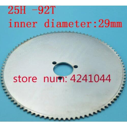 Free shipping Motorcycle Drive System 25H 92 teeth 29mm Electric scooter rear chain sprocket 92T fine toothed sprocket