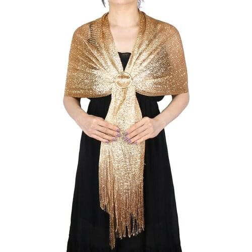 2020 Plain Lurex Polyester Scarf Glitter Tassel Shawl Female Shimmer Scarves Muslim Women Hijab Stoles Girls Large Size Headband