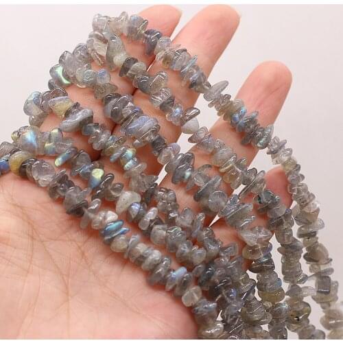 Natural stone Beads Irregular Shaped Gray Flash Labradorite Crystal Gravel For Jewelry Making DIY Bracelet Necklace Accessories
