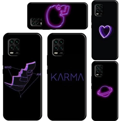 Purple Neon Lights Case For POCO X3 Pro M3 F2 F3 Back Cover For Xiaomi Mi 11 Ultra Note 10 Lite Mi 9T 10T Pro