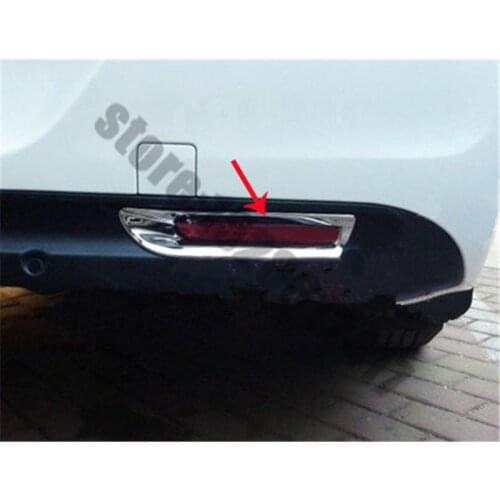 For Peugeot 308 2012-2014 Car Styling ABS Chrome Rear Fog light Lamp Cover Trim