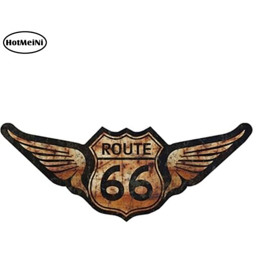 HotMeiNi 15cm x 6cm Rat Rod US Highway Route 66 Car Stickers Vinyl Decal Personality Waterproof Accessories