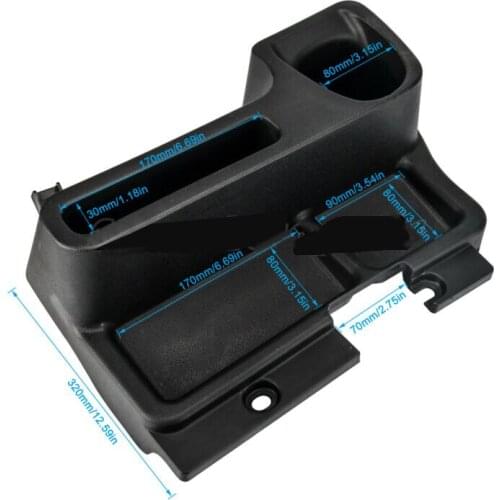 Interior Car Storage Box Organizer Black For Toyota Land Cruiser LC70 LC71 LC76 LC77 LC79 Durable Practical