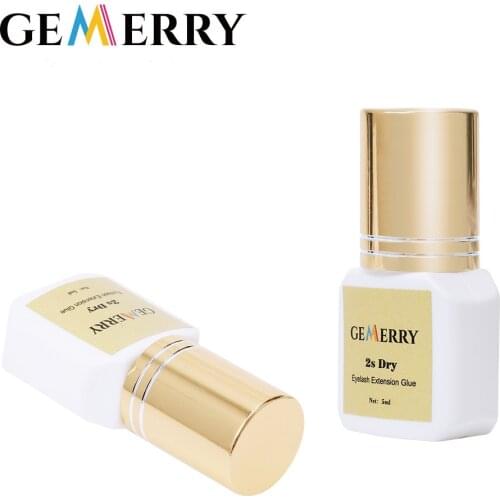 GEMERRY Eyelash Extension Glue Fast Dry Strong Adhesive for Eyelash Extensions Lasting Super Sticky False Eyelash Low Irritation
