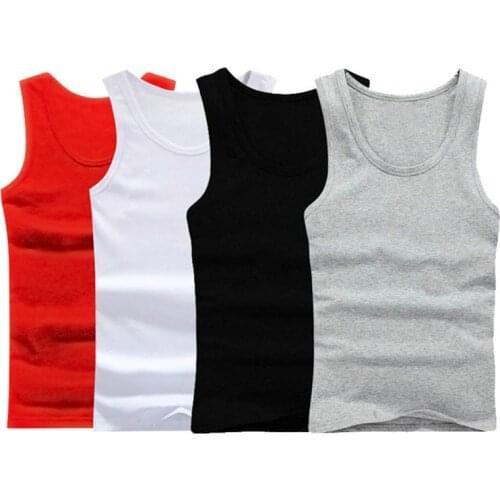 3Pieces Jogging Tracksuit Tops Oversized Mans Underwear Comfortable Undershirt Cotton Mens Clothing Tank Vest Mens Undershirts