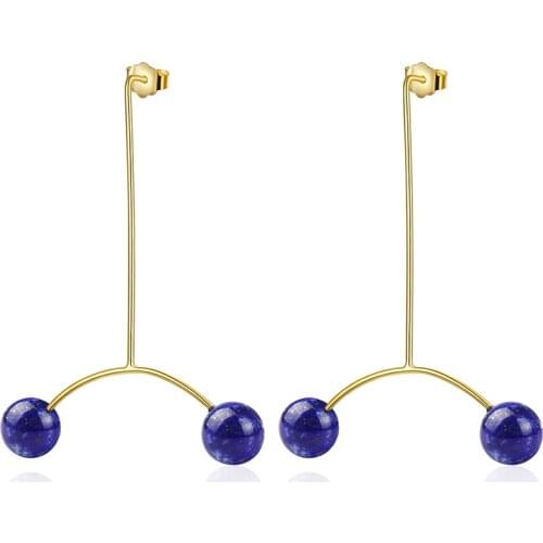 Lotus Fun Real 925 Sterling Silver Creative Designer Fine Jewelry Minimalist Design Personality Dangle Earrings for Women