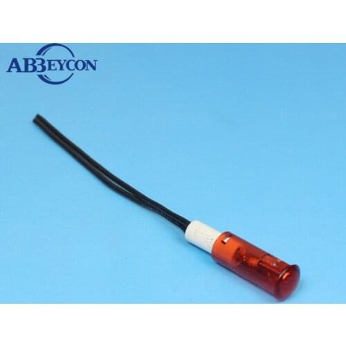 ZS65 mounting hole 8mm Plastic material green color 12v panel mount 2.1v pilot light 100pcs/lot