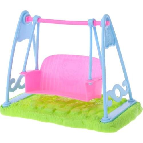 Cartoon Simulation Swing Balance Kids Girls Toy Dolls Accessories For Children Pretend Play Birthday Gift Game