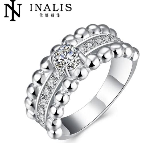 2016 New Hot sell Silver Plated rings for women wedding ring fashion jewelry engagement ring gift for lovers R796-8