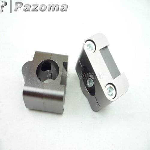 New Universal Gray Clamps Handlebar Bar Risers For BMW F 800GS 700GS 800R 1-1/8'' Fat Bar Handlebar Free Shiping