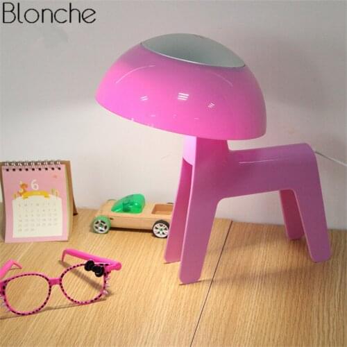 Lovely ABS Horse Table Lamp Cartoon Led Desk Light for Childrens Room Bedroom Bedside Night Readding Study Lighting Luminaire