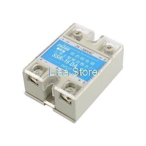 Temperature Controller 3-32VDC / 24-380VAC SSR 15A DC-AC Solid State Relay