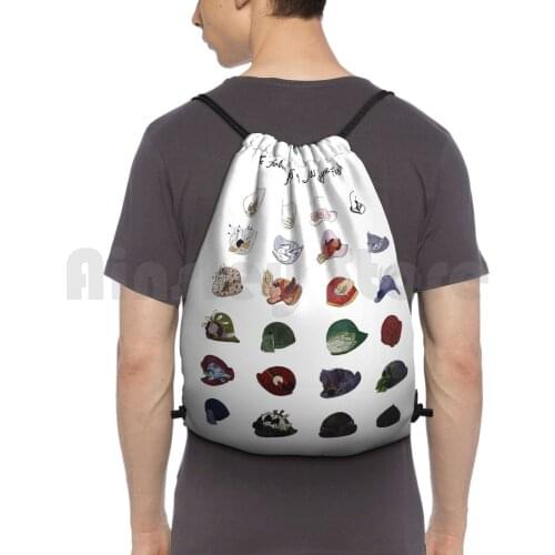 Miss FisherS Fabulous Hats Backpack Drawstring Bag Riding Climbing Gym Bag Miss Fishers Murder Mysteries Miss Fisher Davis