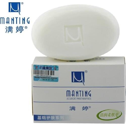 1 pcs MANTING Mites Acarus Acari Bacteria Removing Body Face Skin Oil Control Fresh Clean Soap Acne Care Soap Herbal Ingredien