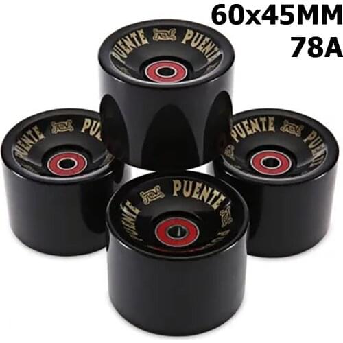 4 Piece Long Board Cruiser Wheels 60X45MM 78A Skateboard PU Wheels Replacement Parts Supply Surf Skate Longboard 70MM Wheels