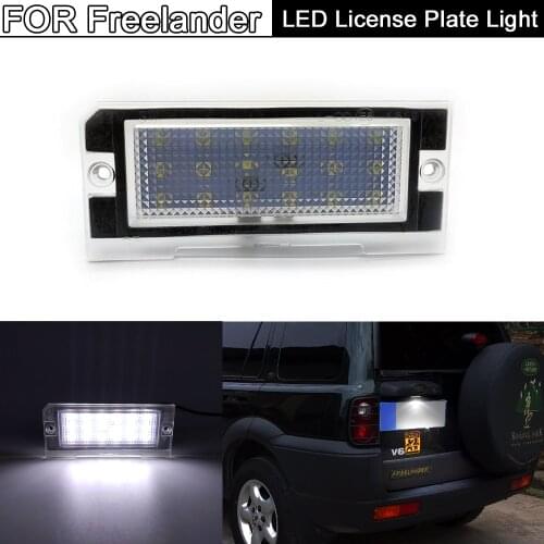 White LED License Plate Light Number Plate Lamp For Land Rover Freelander 1 1998 1999 2000 2001 2002 2003 2004 2005 2006