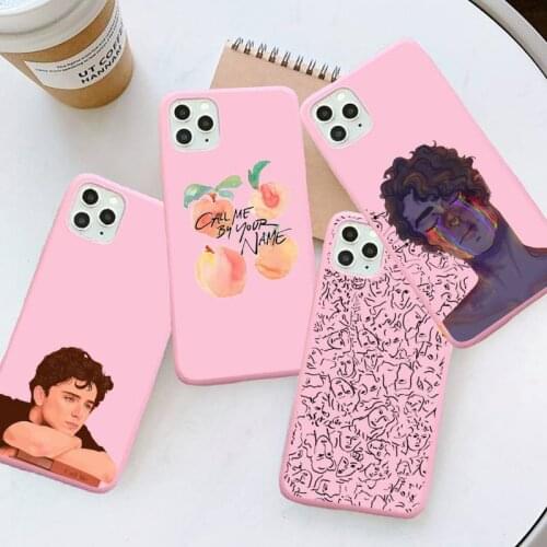 Call Me by Your Name Phone Case Pink Candy Color for iPhone 6 7 8 11 12 s mini pro X XS XR MAX Plus