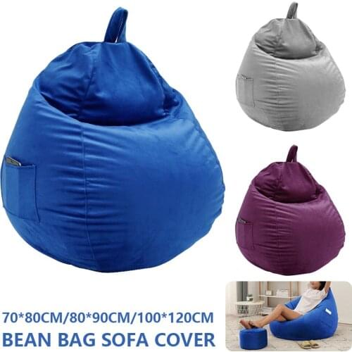 Large Size Adult Beanbag Covers Teen Bean Bag Chair Kids Seat Children Chair cushion