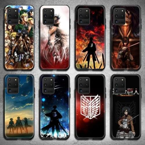 Shingeki no Kyojin Attack on Titan Phone Case for Samsung Galaxy S20 FE plus Ultra S6 S7 edge S8 S9 plus S10 5G lite 2020