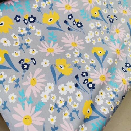 2020 New Arrivals Cotton Twill Fabric By The Meter Printed Floral Sewing Materials