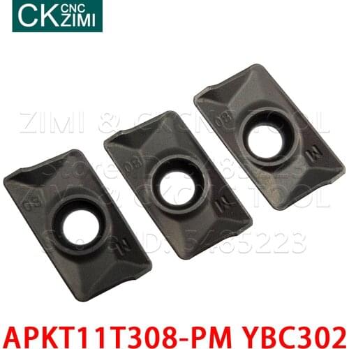 APKT11T308-PM YBC302 APKT 11T308 PM YBC302 Carbide inserts milling tools indexable inserts tools CNC Metal lathe tools for steel
