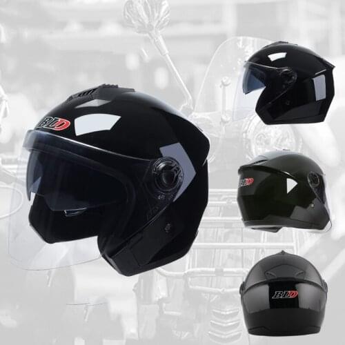 Cool Motorcycle Helmet Electric Bike Helmet Dual Lens Visor Men Men Women Summer Scooter Motorcycle Moto Bike Helmet