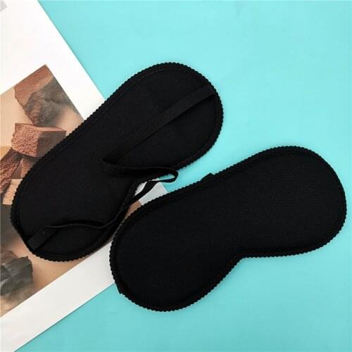 Soft Portable Eye Mask Black Fast Sleeping Eyeshade Cover Eye Masks Shade Patch Women Men Blindfold Travel Sleepmasker