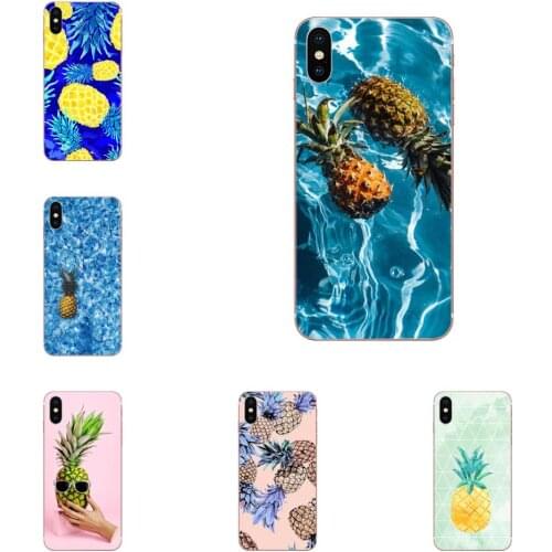 Soft Cases Skin For Sony Xperia Z Z1 Z2 Z3 Z4 Z5 compact Mini M2 M4 M5 T3 E3 E5 XA XA1 XZ Premium Cute Cartoon Pineapple Art