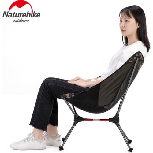 Naturehike Travel Ultralight Folding Chair Superhard High Load Outdoor Camping Chair Portable Beach Hiking Fishing Tools Chair