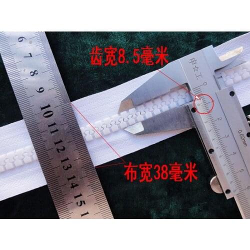 No10 zipper\Sewing Accessories lot ContTravel Long 20meters 10# white resin zipper A bundle zipper\for tent outdoor bags